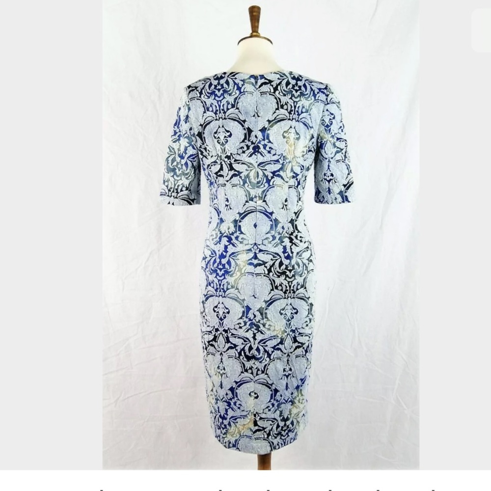 ❌SOLD❌Betsey Johnson Jacquard Midi Sheath Dress - Picture 4 of 6
